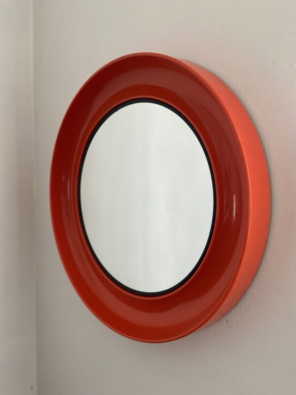 Miroir orange vintage
