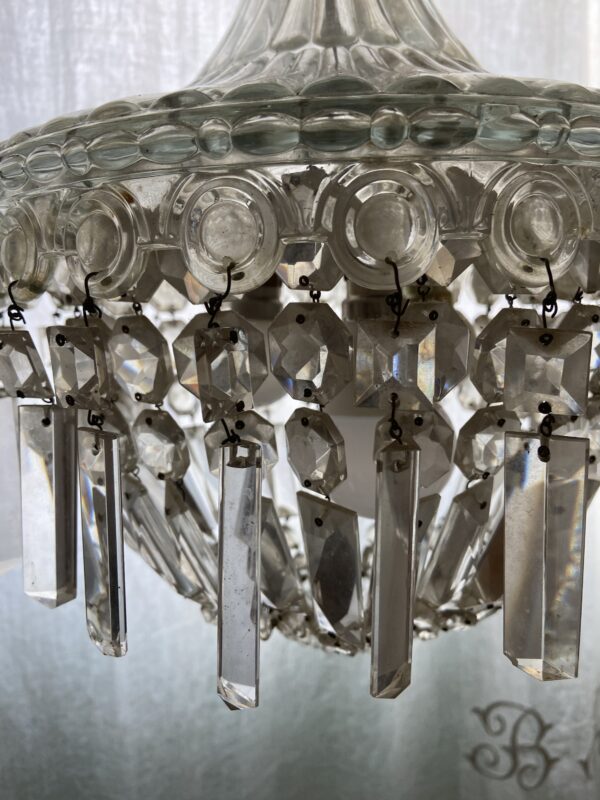 Lustre à pampilles ancien – Image 2
