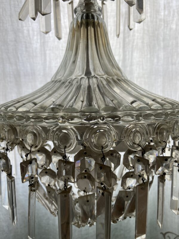 Lustre à pampilles ancien – Image 3