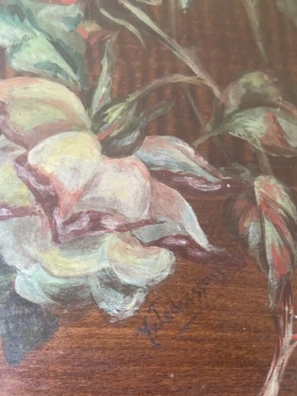 Nature morte, huile sur bois – Image 3