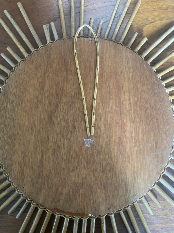 Miroir en rotin vintage – Image 4