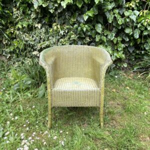Fauteuil en osier vintage