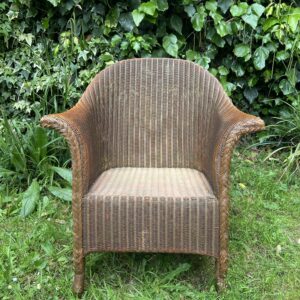 Fauteuil en osier style années 30