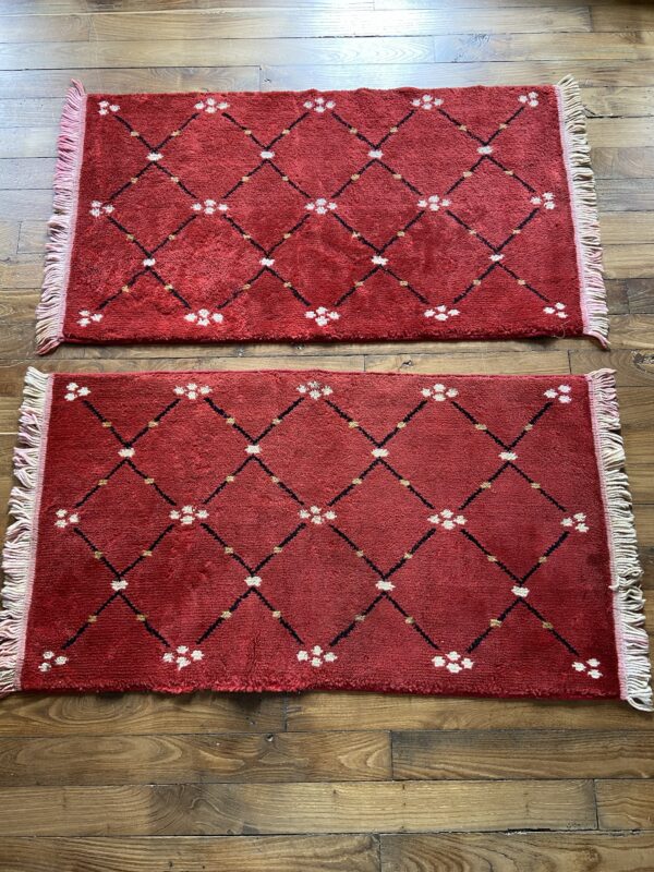 Paire de tapis marocains vintage