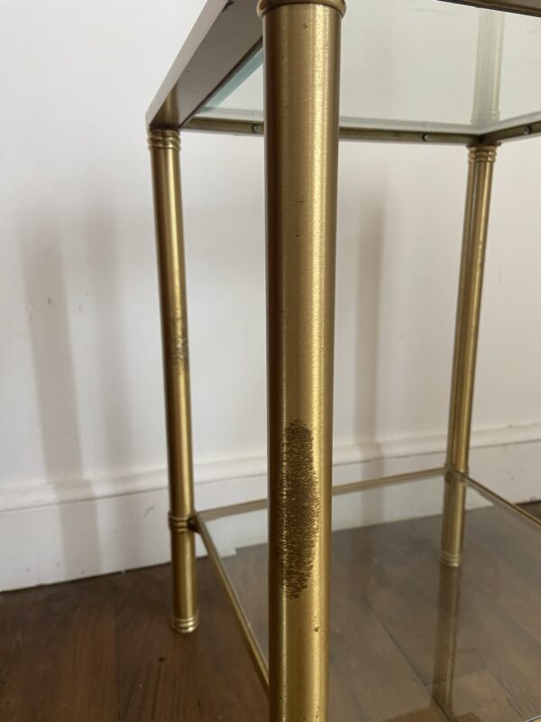 Table d’appoint dorée vintage – Image 4