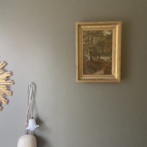 Paysage de forêt, huile sur toile, 19eme siècle