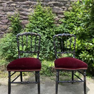 Paire de chaises Napoleon 3