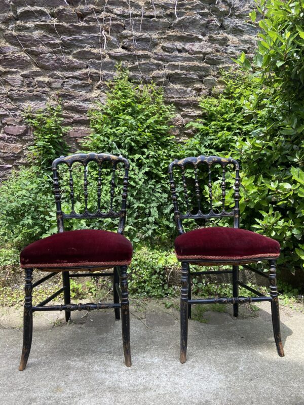 Paire de chaises Napoleon 3 – Image 2