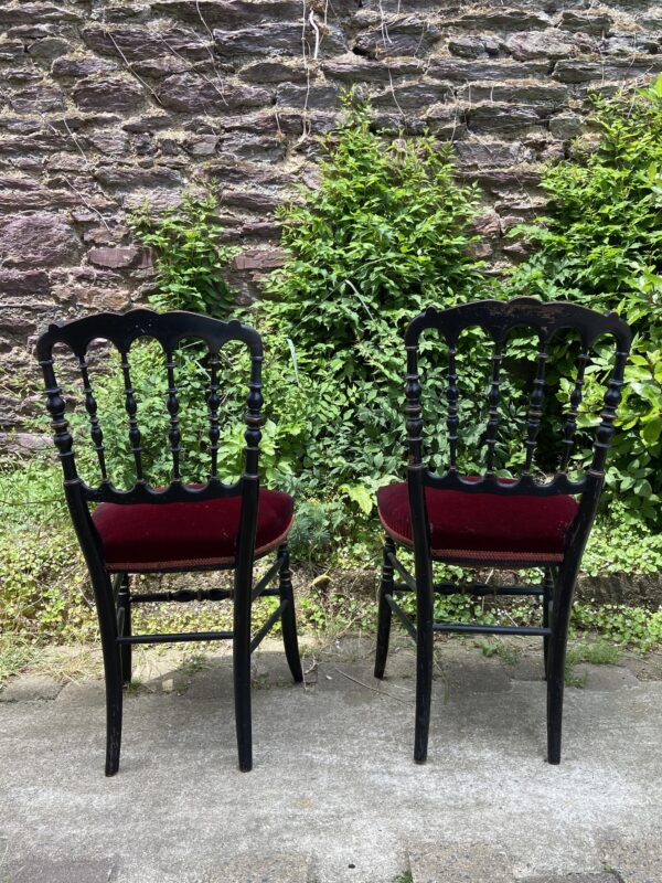 Paire de chaises Napoleon 3 – Image 3