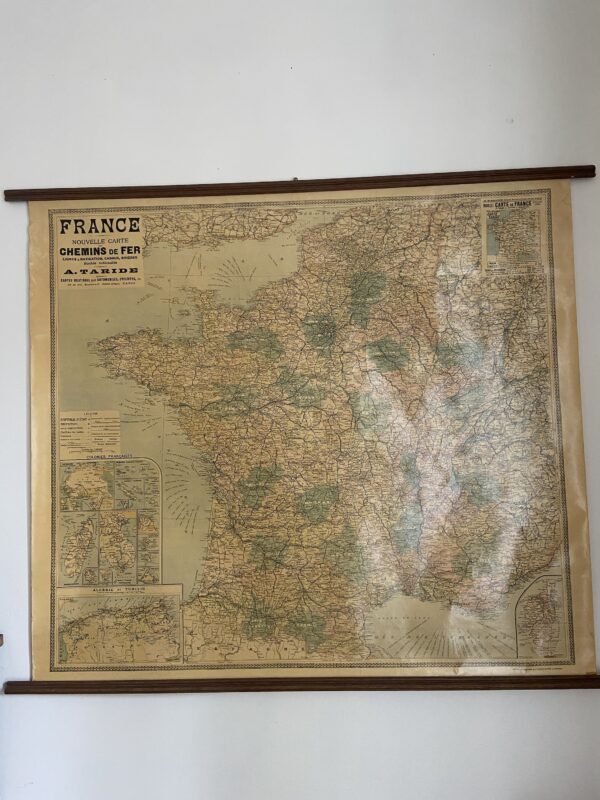 Carte de France vintage, chemins de fer – Image 2
