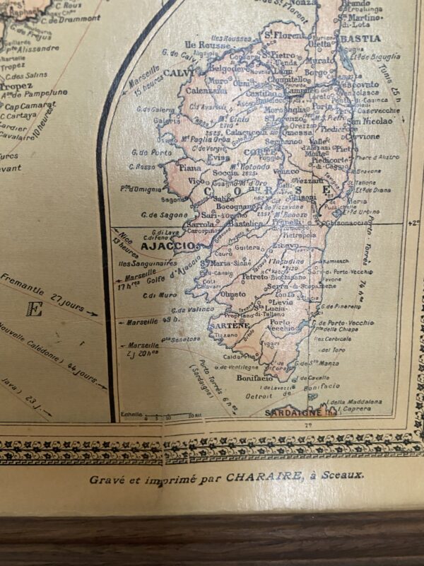 Carte de France vintage, chemins de fer – Image 3