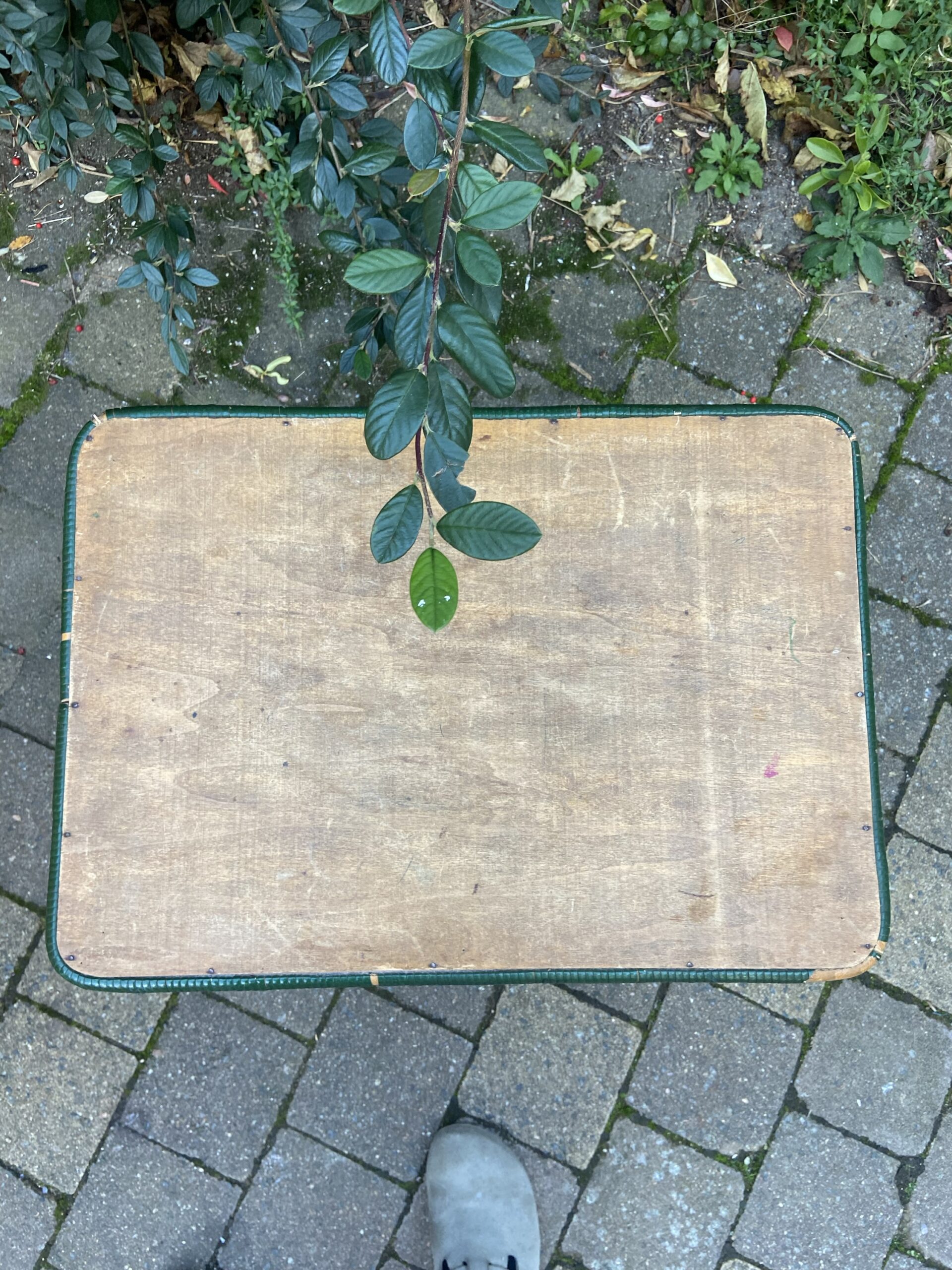 Table basse en rotin vintage – Image 2