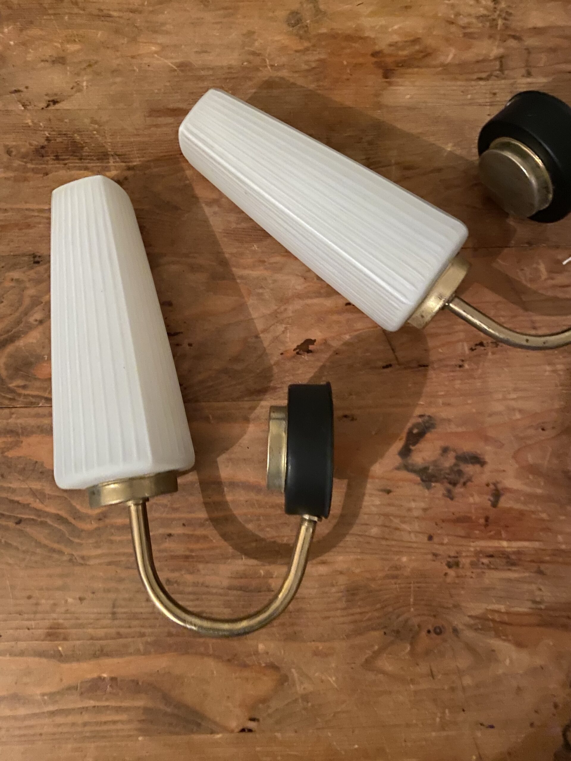 Paire d’appliquées murales vintage