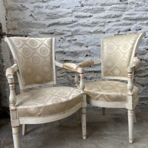 Paire de fauteuils directoire