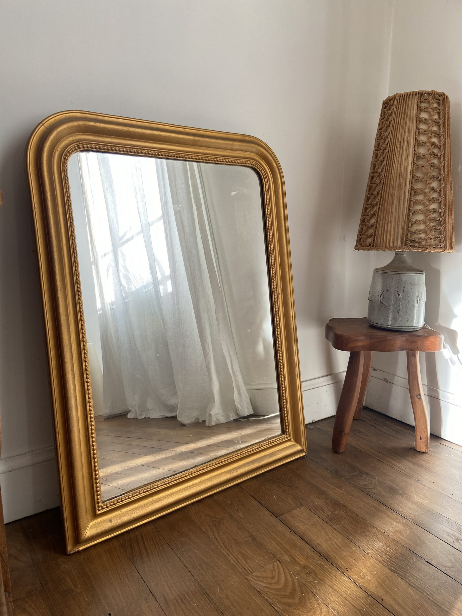 Miroir doré Louis Philippe