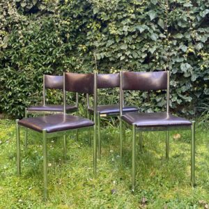 Série de 4 chaises années 70