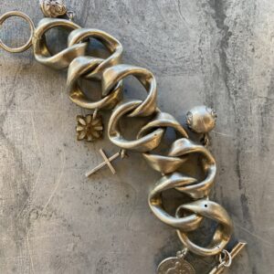 Gourmette à breloques vintage