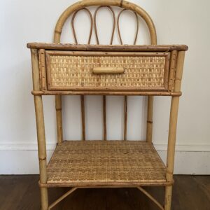Chevet en rotin vintage