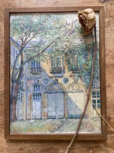 Hôtel particulier, aquarelle