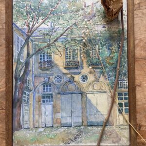 Hôtel particulier, aquarelle