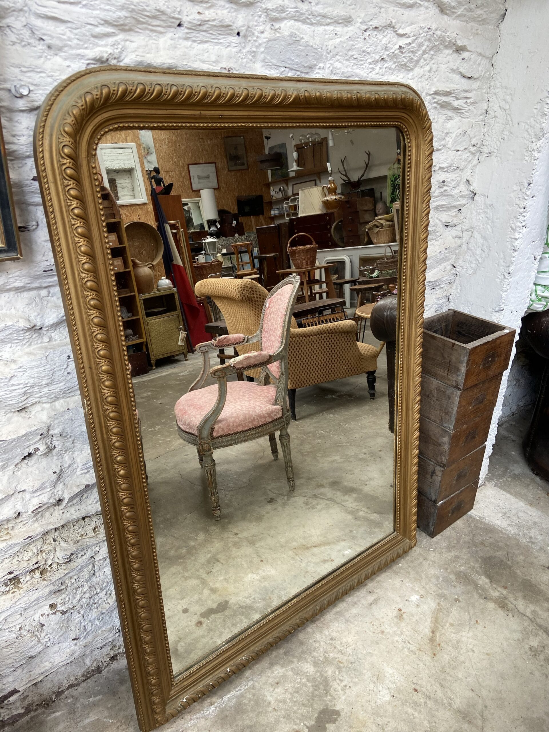 Miroir ancien Louis Philippe – Image 2