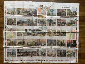 Affiche le petit journal, éphémérides illustrées