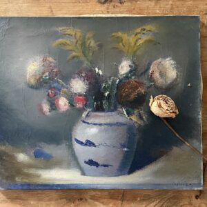 Nature morte, huile sur toile, D. Cabeccia, XXÈME