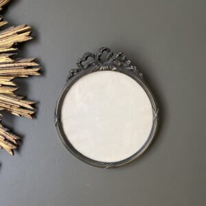 Cadre rond ancien en bronze, 19eme